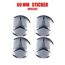 Load image into Gallery viewer, 56/60/65/75mm Mercedes-Benz Wheel Center Hub Aluminum Stickers
