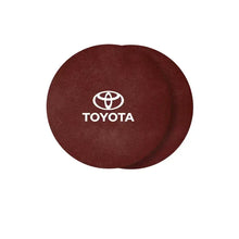 Load image into Gallery viewer, 2pcs Toyota Logo Suede Cup Coaster
