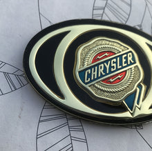 Load image into Gallery viewer, Chrysler Grille Emblem - Black+Gold
