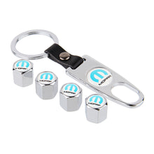 Load image into Gallery viewer, 4pcs Mopar Logo Tire Valve Caps + 1 Keychain
