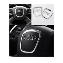 Load image into Gallery viewer, Audi Logo Steering Wheel Center Emblem Cover for A6 A5 Q7 A3 Q3 2005-2011, A4 Q5 2005-2012, A8L A7 Q5 2005-2010
