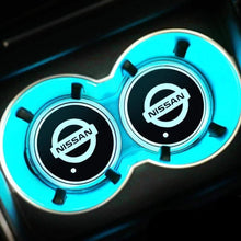 Load image into Gallery viewer, 2pcs Nissan Logo Led Cup Coasters Holder Mats
