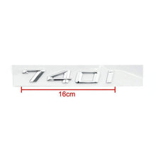 Load image into Gallery viewer, BMW 740i Emblem Metal/Plastik Silver
