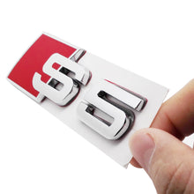 Load image into Gallery viewer, S3 S4 S5 S6 S8 Car Trunk Emblem Audi Silver , Metal
