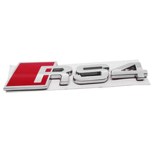 Load image into Gallery viewer, RS3 RS4 RS5 RS6 RS8 Car Trunk Emblem Audi Silver , Metal
