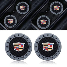 Load image into Gallery viewer, 2pcs Cadillac Logo Auto Cup Holder Mats
