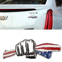 Load image into Gallery viewer, American Flag Fist Metal Sticker Decal
