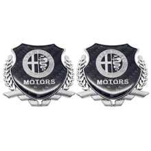 Load image into Gallery viewer, Alfa Romeo Motors Carbon Shield Logo Emblem
