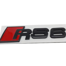 Load image into Gallery viewer, RS3 RS4 RS5 RS6 RS8 Car Trunk Emblem Audi Black , Metal
