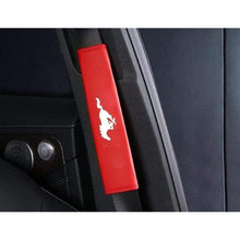 Load image into Gallery viewer, 2pcs Ford Mustang Logo Seat Belt Pads
