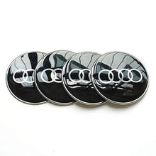 Load image into Gallery viewer, 4pcs Audi Logo Wheel Hub Stickers - Big 65 mm
