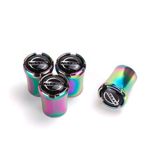 Load image into Gallery viewer, Nissan Logo Tire Valve Caps - Neo Chrome
