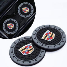 Load image into Gallery viewer, 2pcs Cadillac Logo Auto Cup Holder Mats
