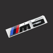 Load image into Gallery viewer, Silver and Glossy Black Plastic For BMW M Sticker Logo M1 M2 M3 M4 M5 M6 E30 E36 E39 E46 E60 E90 F10 F20 F30 G01 G30 X1 X3 X5

