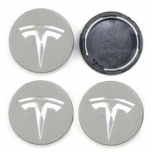 Load image into Gallery viewer, 4pcs 58mm Tesla Logo Wheel Center Caps
