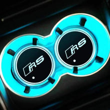 Load image into Gallery viewer, 2pcs Audi Logo Led Cup Holder Mat Pad
