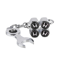 Load image into Gallery viewer, Honda Logo Wheel Tire Valve Caps+Keychain
