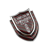 Load image into Gallery viewer, Lincoln Logo Owners Club Shield Emblem Sticker
