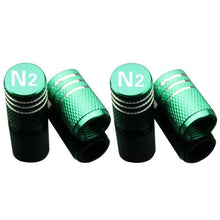Load image into Gallery viewer, 4pcs N2 Nitrogen Logo Tire Valve Caps
