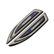 Load image into Gallery viewer, 2pcs Volvo R-DESIGN Fender Emblems
