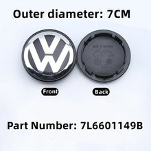 Load image into Gallery viewer, 56/58/60/65/66/70/76MM 4pcs ABS Car Wheel Center Caps Hub Cover Emblem Accessories for GTI Jetta Tiguan Golf POLO Passat B5 B6
