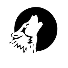Load image into Gallery viewer, Wolf and Moon Auto Sticker
