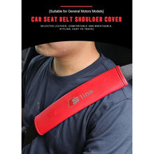 Load image into Gallery viewer, 2pcs Audi Sline Logo Seat Belt Pads
