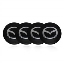 Load image into Gallery viewer, 4pcs Mazda Logo Wheel Center Hub Caps and 56mm Stickers

