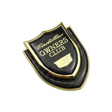 Load image into Gallery viewer, Car Cadillac Owners Club Shield Emblem Sticker
