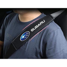 Load image into Gallery viewer, 2pcs Subaru Logo Seat Belt Pads
