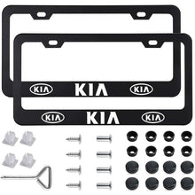 Load image into Gallery viewer, 2pcs Kia License Plate Frames with Screw Caps
