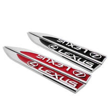 Load image into Gallery viewer, 2Pcs Lexus Logo Blade Fender Emblem Sticker
