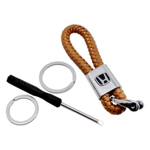 Load image into Gallery viewer, Keychain Leather+Metal For Honda
