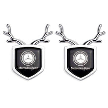 Load image into Gallery viewer, 2pcs Shield Antler Emblem For Mercedes-Benz
