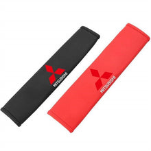 Load image into Gallery viewer, 2pcs Mitsubishi Logo Seat Belt Pads
