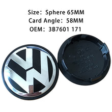 Load image into Gallery viewer, 4Pcs Volkswagen 56mm 65mm Wheel Center Caps

