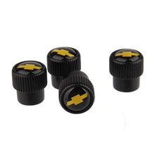 Load image into Gallery viewer, 4pcs Chevrolet Logo Tire Valve Caps - Silver
