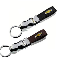 Load image into Gallery viewer, Leopard Head Chevrolet Logo Keychain
