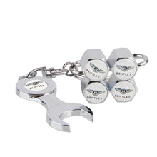 Load image into Gallery viewer, Bentley Wheel Tire Valve Caps+Keychain
