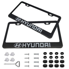 Load image into Gallery viewer, 2pcs Hyundai License Plate Frames with Screw Caps

