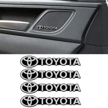 Load image into Gallery viewer, 4pcs Toyota Door Speaker Emblem Stickers
