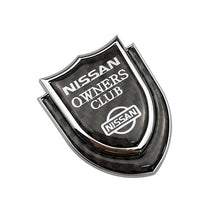 Load image into Gallery viewer, Nissan Logo Owners Club Shield Emblem Sticker
