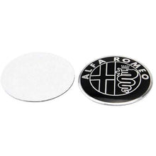 Load image into Gallery viewer, 4pcs 56.5mm Alfa Romeo Mito Wheel Center Caps Stickers
