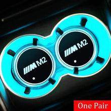 Load image into Gallery viewer, 2pcs BMW M Logo Led Cup Holder Mat Pad
