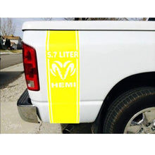 Load image into Gallery viewer, 2pcs Both Sides 5.7 Liter Dodge RAM HEMI Vinyl Decal Sticker
