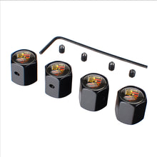 Load image into Gallery viewer, 4pcs  Prosche Logo Tire Valve Caps
