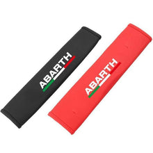 Load image into Gallery viewer, 2pcs FIAT Abarth Logo Seat Belt Pads

