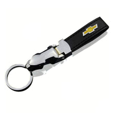 Load image into Gallery viewer, Leopard Head Chevrolet Logo Keychain
