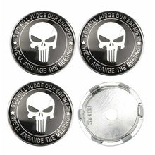 Load image into Gallery viewer, 4pcs Punisher Skull Logo Wheel Center Caps
