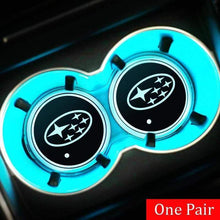 Load image into Gallery viewer, 2pcs Subaru Logo Led Cup Holder Mat Pad
